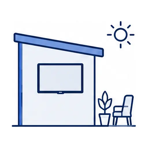 Schematic icon: Outdoor Patio TV Mounting
